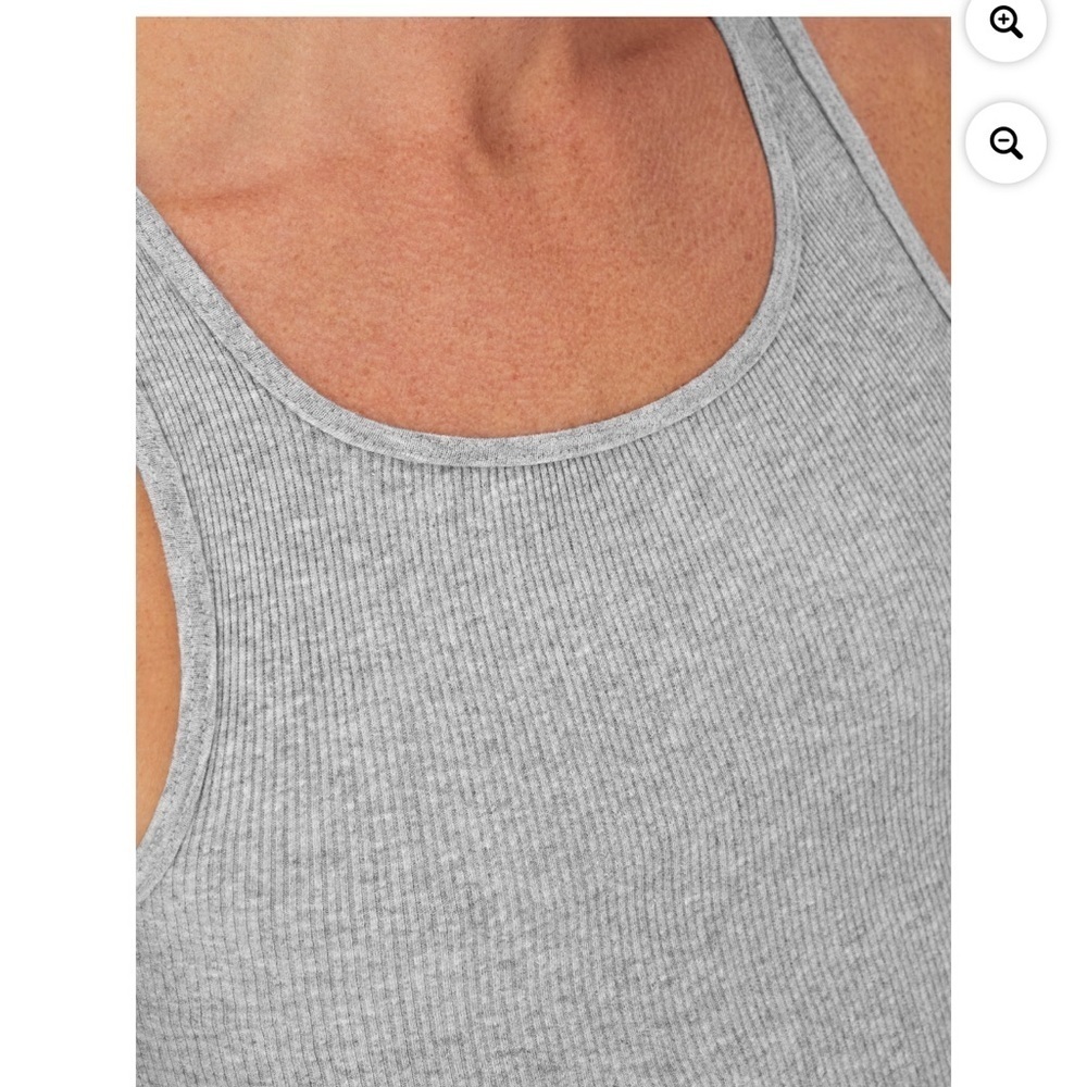 Hanes Tank Top Undershirt, Moisture-Wicking, Cotton Ribbed Tanks, 2-Pack x2 - Picture 7 of 9